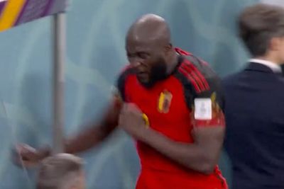 Watch: Angry Romelu Lukaku breaks dugout with one punch after Belgium’s early World Cup exit