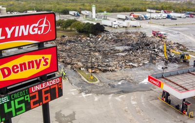 San Antonio truck stop engulfed by massive fire