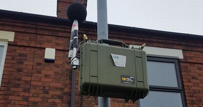 Mystery surrounds large microphone found on Arnold lamppost