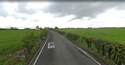 Car flips onto its roof on Ayrshire road as police race to scene