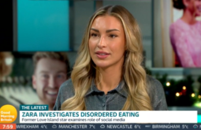 Zara McDermott says social media ‘plays a factor’ in causing eating disorders