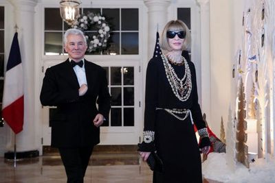 Anna Wintour breaks her ‘never wear black’ rule in vintage Chanel at state dinner