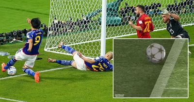 VAR angle shows their version of events for Japan's controversial winner over Spain
