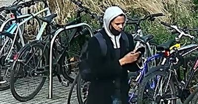 Police release CCTV of suspect they're hunting after man climbs window into woman's apartment and rapes her at 5am