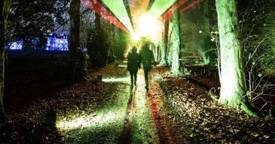 West Lothian woodlands spectacular light trail launches with 'powerful' laser show