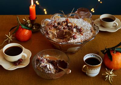 Ravneet Gill’s recipe for a decadent Christmas chocolate and caramel mousse