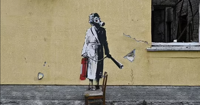 Banksy mural reportedly 'stolen' from war-torn Ukrainian town