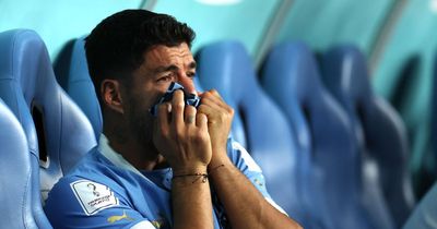 Luis Suarez left inconsolable in emotional response to Uruguay World Cup exit