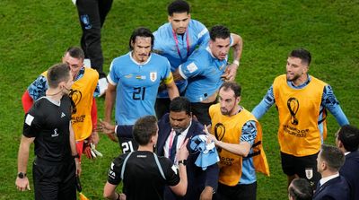 Uruguay Players Follow Ref Into Tunnel After WC Elimination