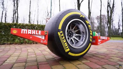 Motorized Skateboard With F1 Wheel Is More Complicated Than It Looks