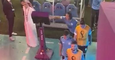 Edinson Cavani punches VAR monitor in World Cup fury after Uruguay chased ref down tunnel