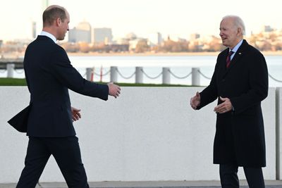 Biden, Prince William meet in chilly Boston