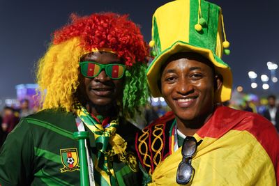 Cameroon fans celebrate after historic 1-0 victory over Brazil