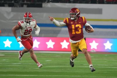 Hobbled Caleb Williams leads USC touchdown drive in fourth quarter