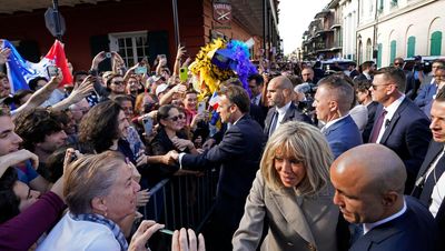 Emmanuel Macron visits French Quarter in New Orleans during US state visit
