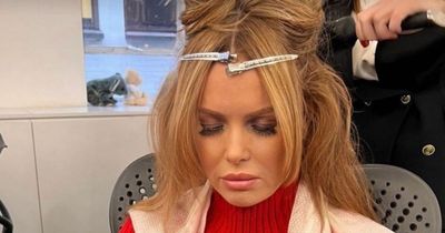 Amanda Holden is worse for wear at work after 'being a bit reckless' at boozy Xmas bash