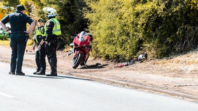 Two spectators injured by motorcycle during Hobart Salvation Army charity ride