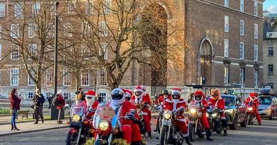 Where to see the Santas On A Bike mass charity ride through Bristol today