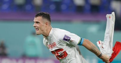 Arsenal's Granit Xhaka embroiled in World Cup controversy after Switzerland victory over Serbia