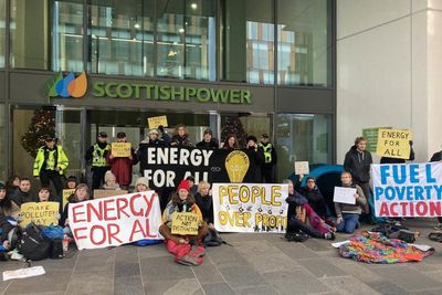 Protesters occupy Scottish Power HQ over rising energy bills