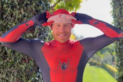 Harry appears as Spider-Man in special message to bereaved military children