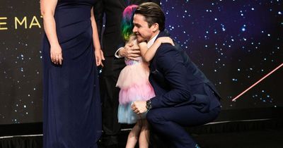 Adorable girl, 5, hugs stranger whose bone marrow donation saved her life