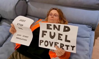 Just Stop Oil activists occupy beds in Harrods in protest against fuel poverty