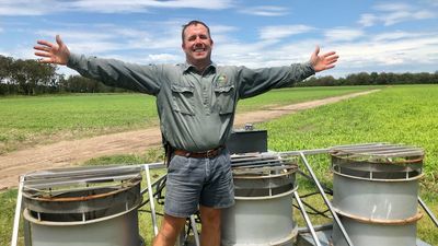 Australian Organic Farmer of the Year unleashes bug vacuum to tackle Queensland fruit flies