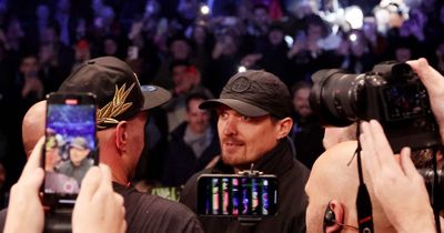 Tyson Fury launches into Oleksandr Usyk ringside after routine victory over Derek Chisora