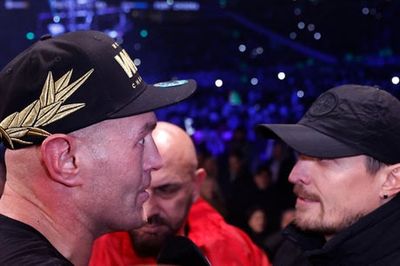 Tyson Fury clashes with Oleksandr Usyk in heated showdown after Derek Chisora win: ‘You’re next!’