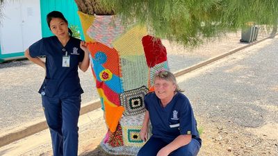 How yarn bombing — plus coffee and cake — helped this small town get past fire, drought, floods and isolation