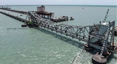 Construction Of India's First Vertical Lift Sea Bridge To Be Completed Soon