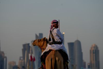 AP PHOTOS: Camels a common sight for World Cup visitors