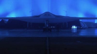 Watch: : Pentagon debuts new B-21 stealth bomber