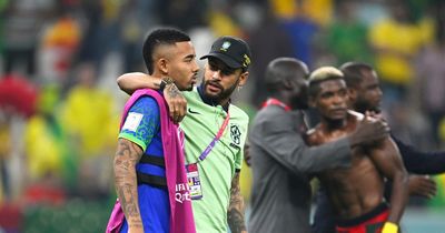 Neymar and Douglas Luiz send Gabriel Jesus message after Arsenal handed major injury blow