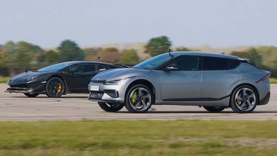 Kia EV6 GT Vs Aventador SVJ Drag Race Ends With A Surprising Result