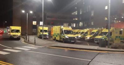 Scene of 'total chaos' outside Drogheda hospital as 11 ambulances can't leave due to lack of beds