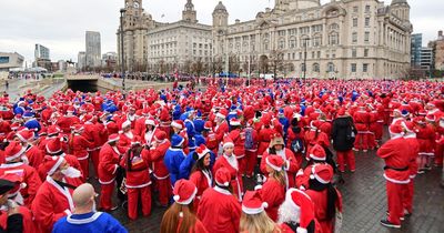 30 of the best photos from Liverpool Santa Dash 2022