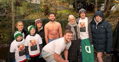 Mum 'immensely proud' as Dunmurry Dippers complete 365 swims in a year in memory of her husband