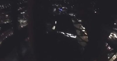 Reckless Edinburgh climber scales 250ft construction crane in city centre