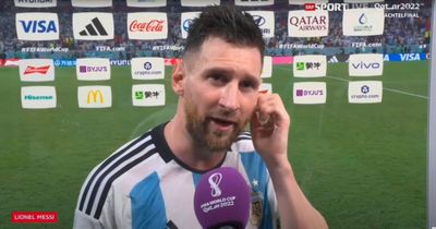 Lionel Messi forced to defend Argentina team-mate after reaching World Cup quarter-finals