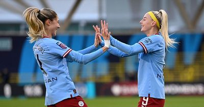 Chloe Kelly nets her first goal of the season in Man City's dominant win over Brighton