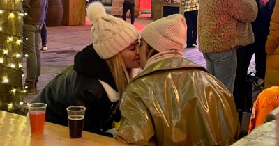 Moment Christine McGuinness kisses BFF Chelcee Grimes after Paddy split