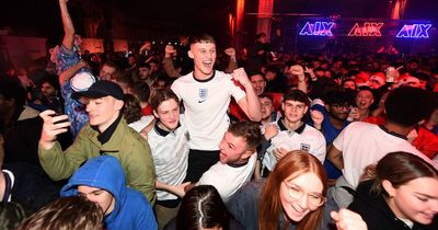 From nerves to bedlam, England bring the party to Manchester fan-zone