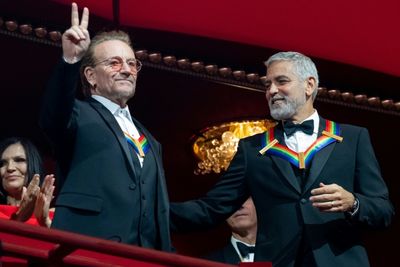 Glitzy Washington gala honors legendary artists including George Clooney, U2