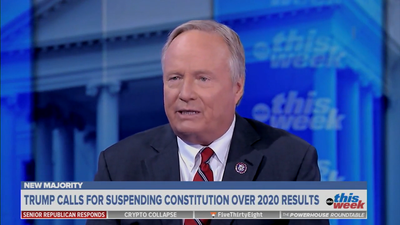 GOP lawmaker sparks anchor’s incredulity by refusing to denounce Trump’s call to ‘terminate’ Constitution