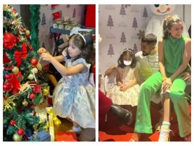 Soha Ali Khan and Kunal Kemmu celebrate early Christmas with daughter Inaaya - WATCH video