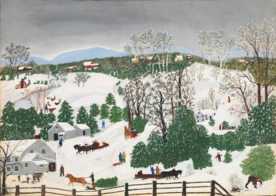 Queen of Christmas: the wondrous snowy landscapes that made Grandma Moses as big as Jackson Pollock