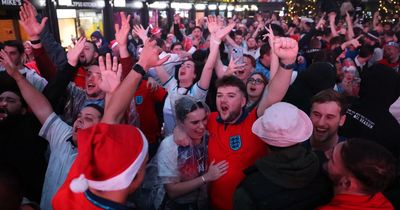 England fans party the night away after setting up crunch World Cup clash against France