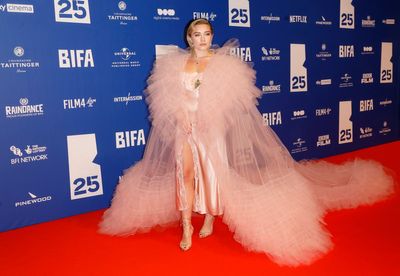 Florence Pugh: Fans praise actor’s ‘extravagant pink dress’ at the British Independent Film Awards